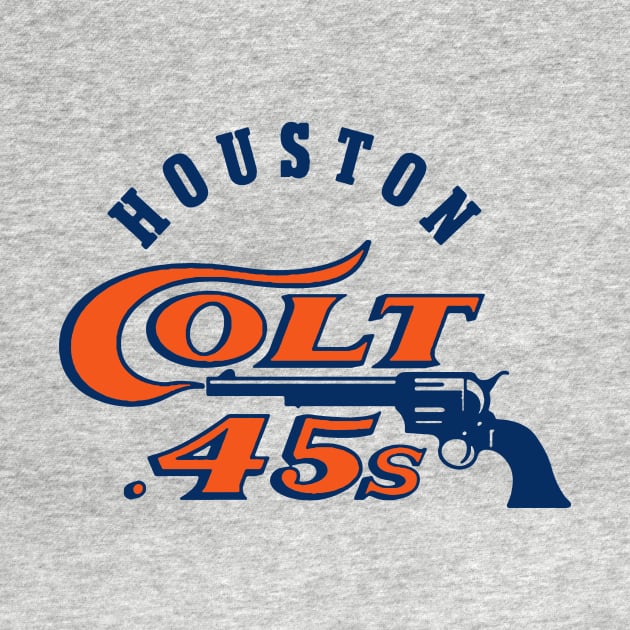 Houston Colt .45s Defunct Sports Logo Fan Art Tribute by robotbasecamp